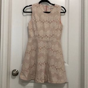 Lace blush dress